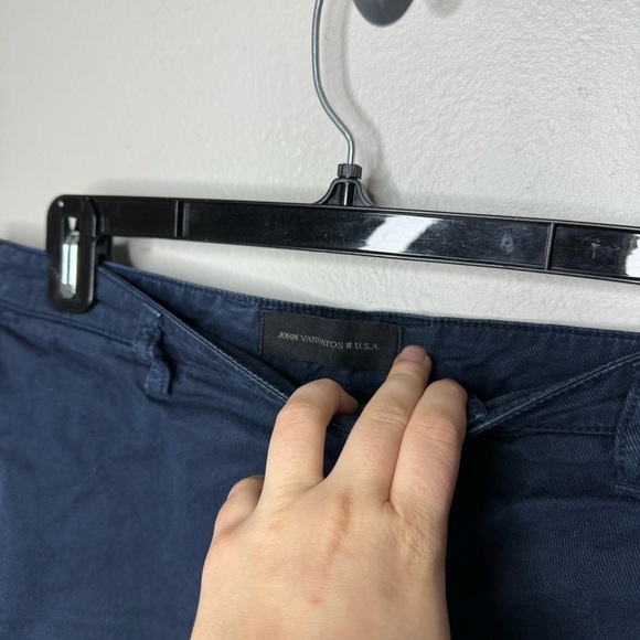 John Varvatos Robbie Short 100% Cotton Navy Blue - Picture 6 of 11